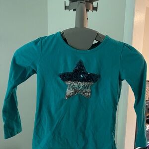 Garanimals Teal Long Sleeve with Sequin Star